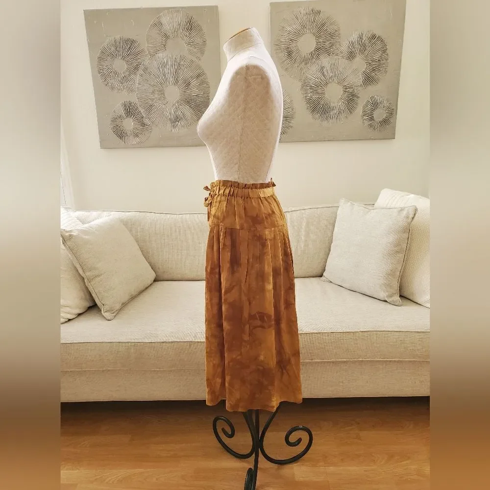 Madewell Tie-Front Paperbag Midi Skirt sz Sm
